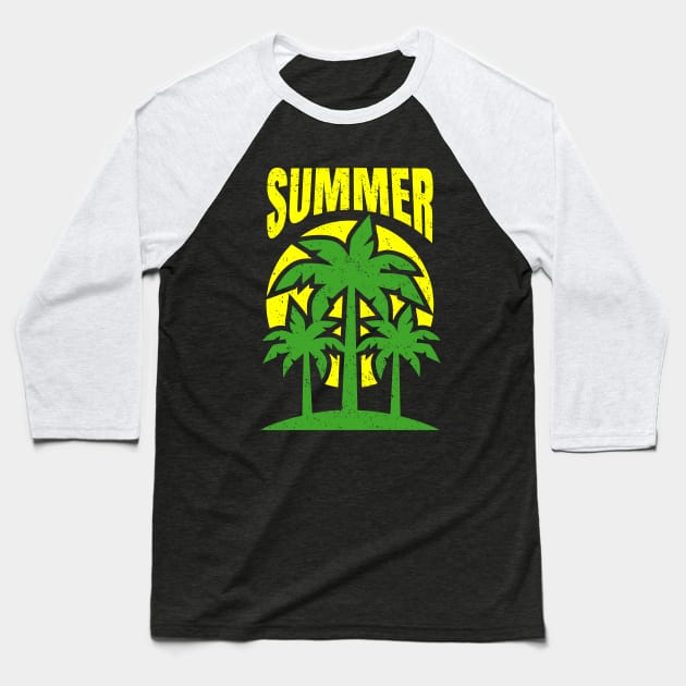 Summer,Hello Summer Baseball T-Shirt by Sabahmd